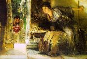Alma Tadema Welcome Footsteps oil on canvas